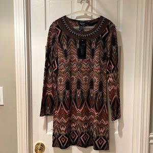 Papillon Knit Long Sleeve Dress